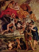 Peter Paul Rubens Heinrich empfangt das Portrat Maria de Medicis Spain oil painting artist